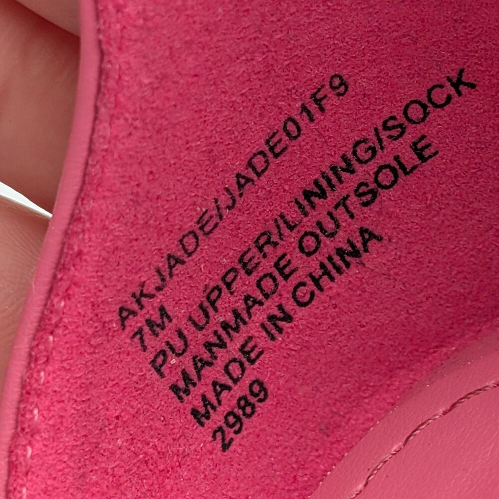 Anne Klein Jade Ankle Strap Sandals Open Toe Women's Pink Size US7M EU37 - Picture 5 of 9